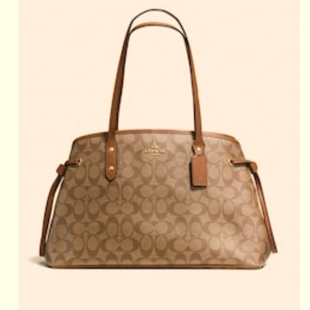 COACH large signature tote in khaki